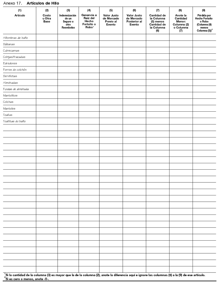 Art&iacute;culos de Hilo (Linens)