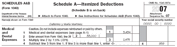El Anexo A de Guillermo y Mar&iacute;a