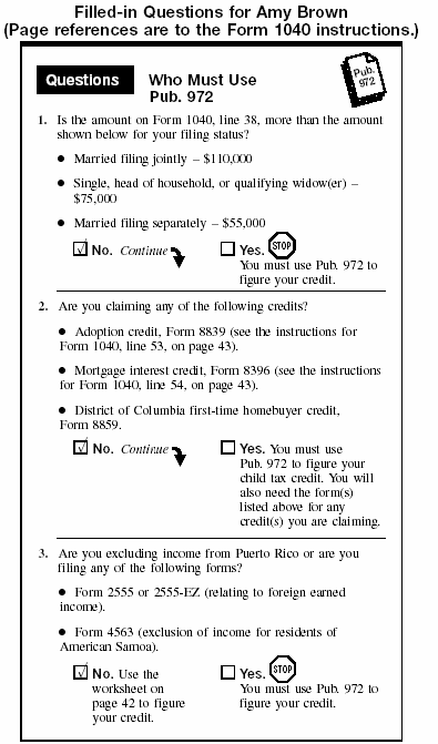 Filled-in Questions for Amy Brown