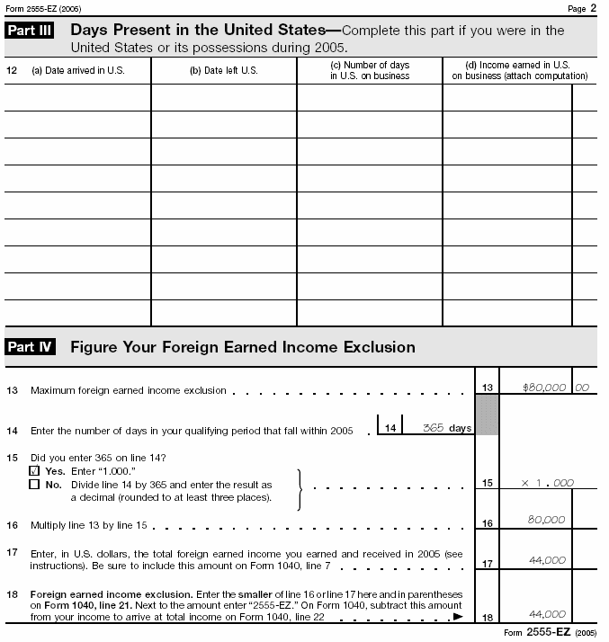 Form 2555-EZ, Adams