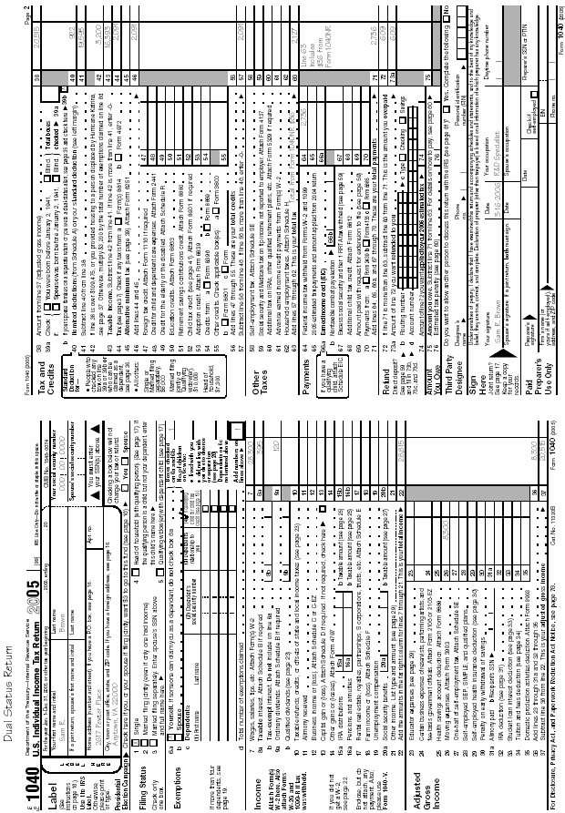Form 1040 pg 1&2